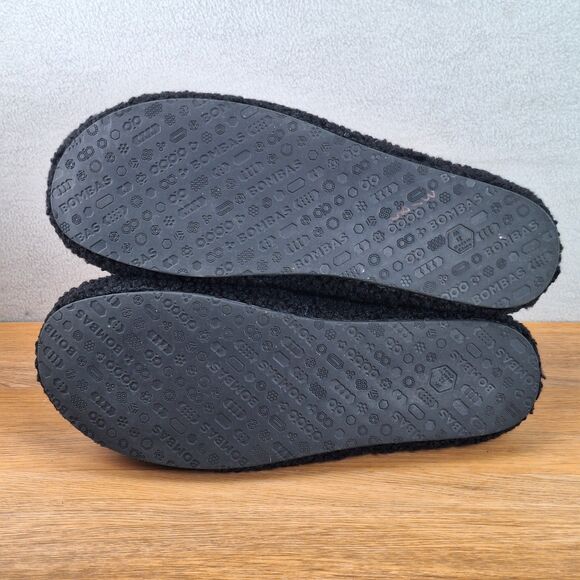 Bombas Sunday Slipper Men\'s 12 Black Sherpa Lined Memory Foam Slip-On Cozy main image 9